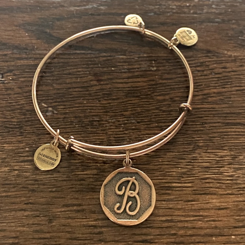 ALEX AND ANI “B” MONOGRAM BRACELET | GOLD MONOGRAM BRACELET “B”